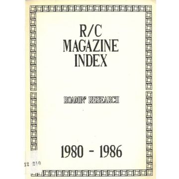 R/C magazine index 1980-1986