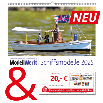 ModellWerft Monatskalender 2025 + 20 € Gutschein