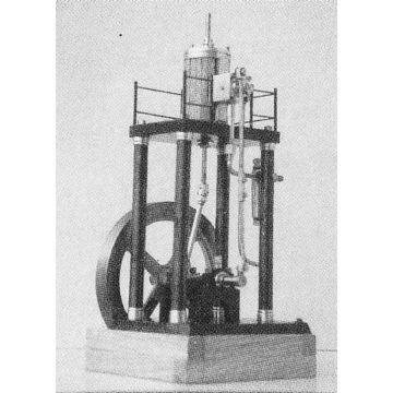 Bauplan Stehende Einzylinder- Dampfmaschine