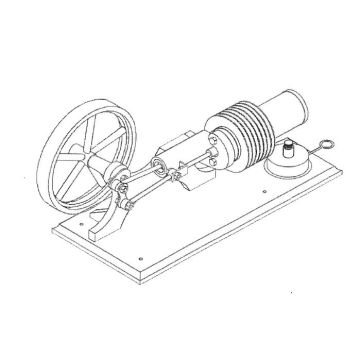 Bauplan Stirlingmotor L