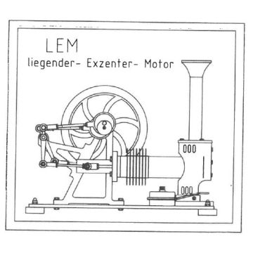 Bauplan Stirlingmotor Modell LEM