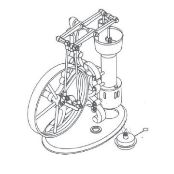 BAUPLAN STIRLINGMOTOR MODELL A