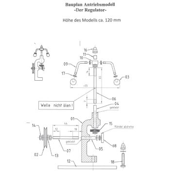 BAUPLAN ANTRIEBSMODELL REGULATOR