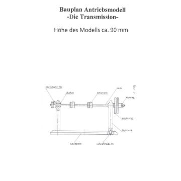 Bauplan Antriebsmodell Transmission