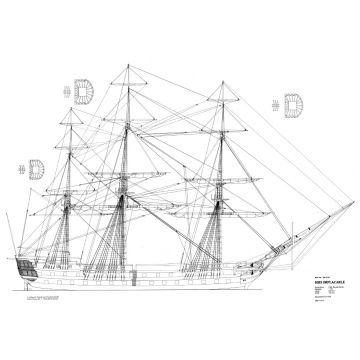 Bauplan HMS Implacable