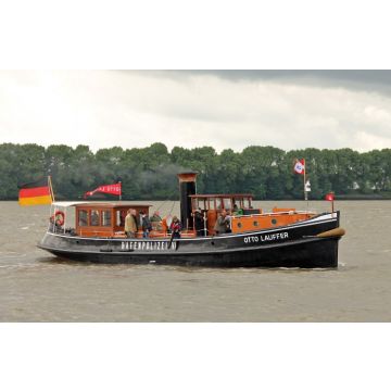 BAUPLAN DAMPFBARKASSE OTTO LAUFFER