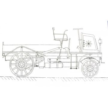 Bauplan Daimler Lastwagen