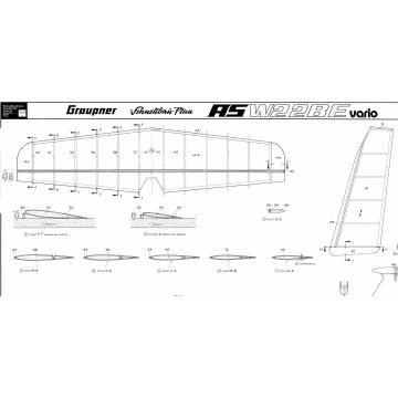 Bauplan  ASW 22 BE Vario