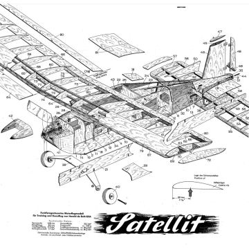 Bauplan Satellit