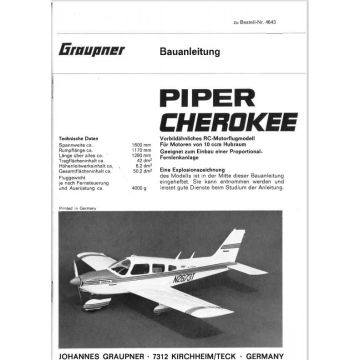 Bauplan  Piper Cherokee