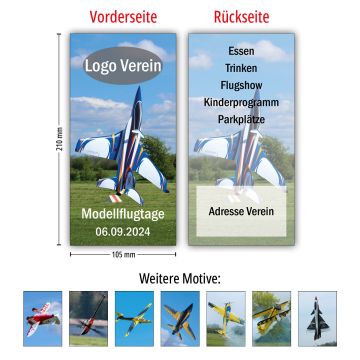 Modellflugtag Werbeflyer (500 Stück)