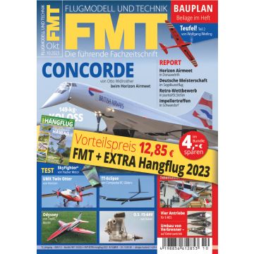 FMT Bundle 10/23 + EXTRA 35: RC-Hangflug