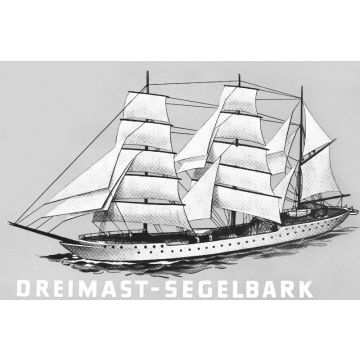 Bauplan Dreimast Segelbark